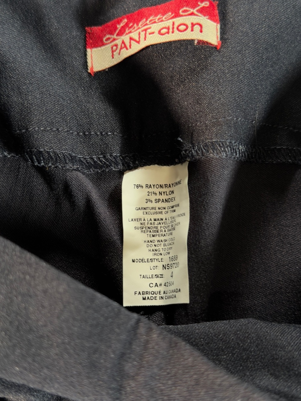 Lisette L PANT-alon Navy Pants - Picture 3 of 8